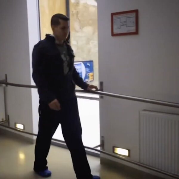 Jakub Milý při rehabilitaci