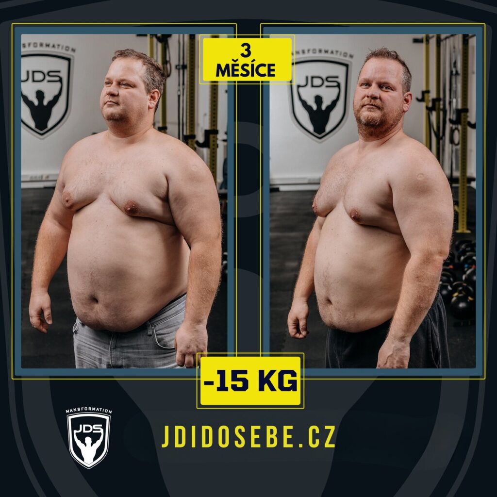 Mužská proměna v programu Naplno, soukromé fitness Flora