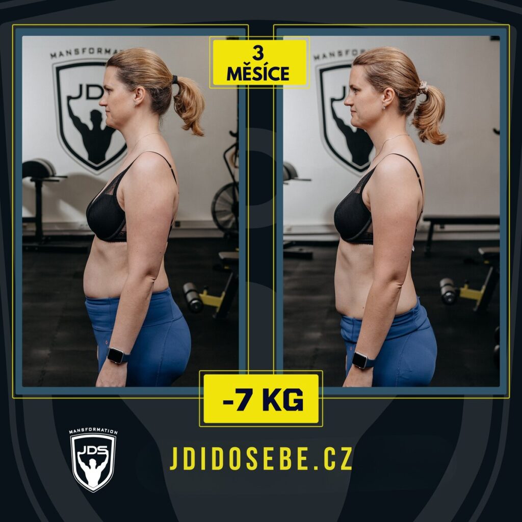 Proměna klientky, pevnější postava bez diet